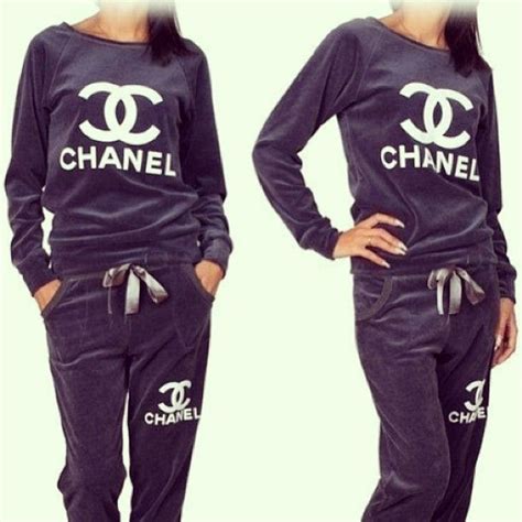 chanel pajamas|chanel tracksuit for women.